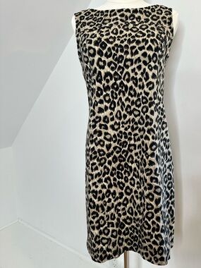 MAX MARA WEEKEND leopard print sleeveless sheath dress